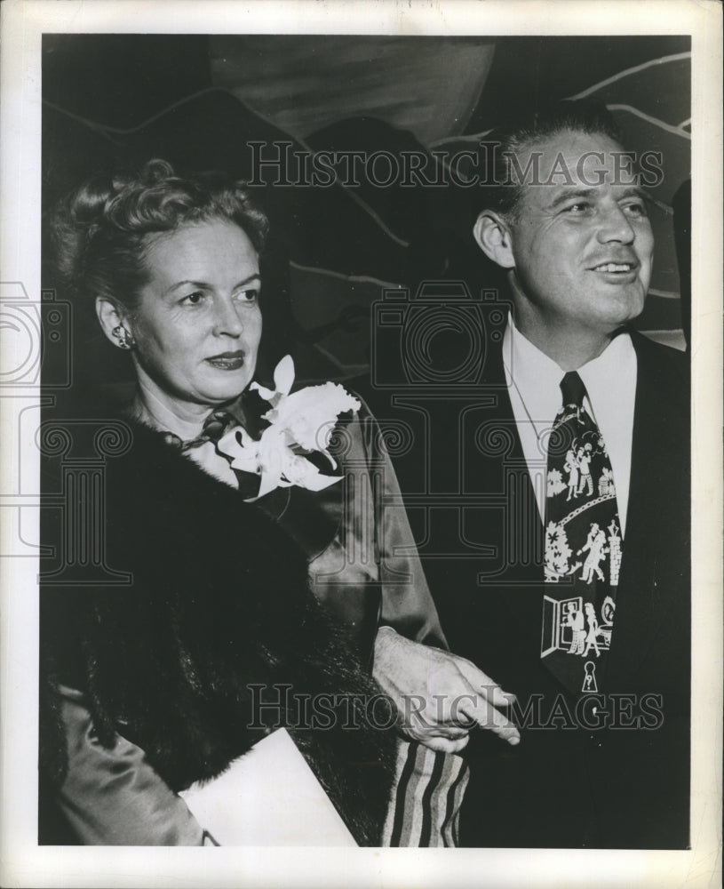 1948 Press Photo Radio TV Personality Big Band Leader Horace Heidt Wife - Historic Images