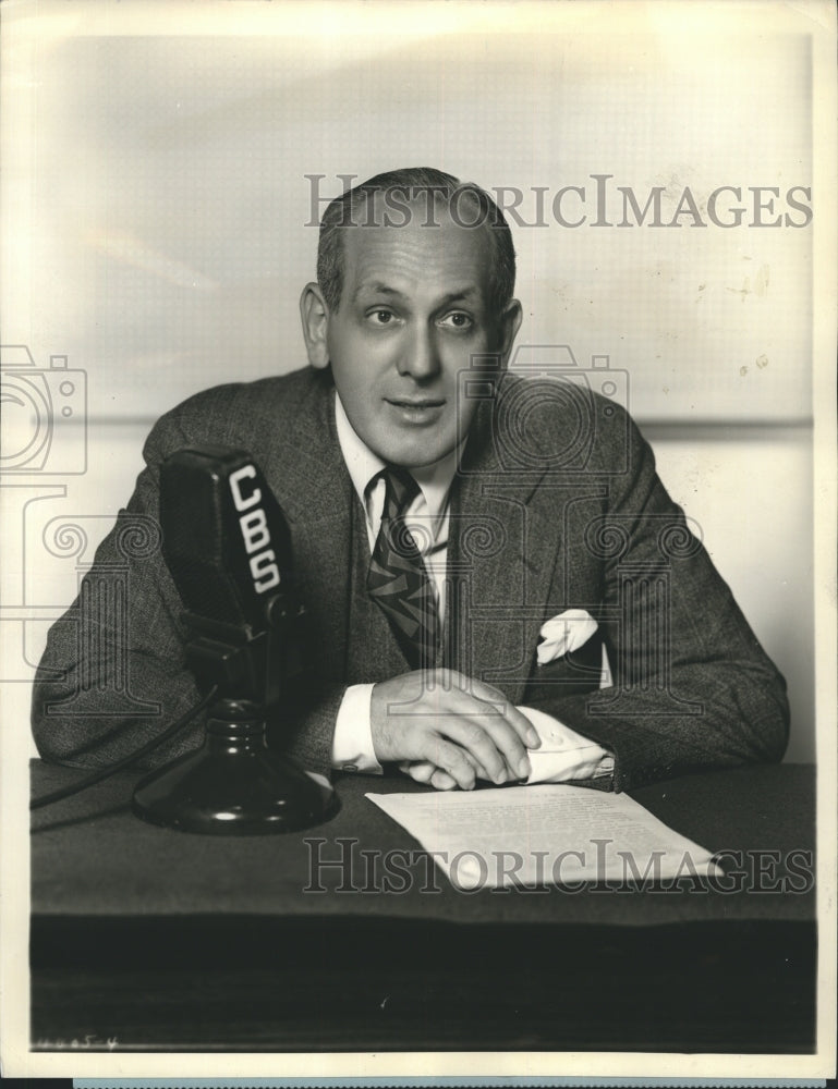 1938 Press Photo Gabriel Heatter, crack newspaperman &amp; veteran radio commentator - Historic Images