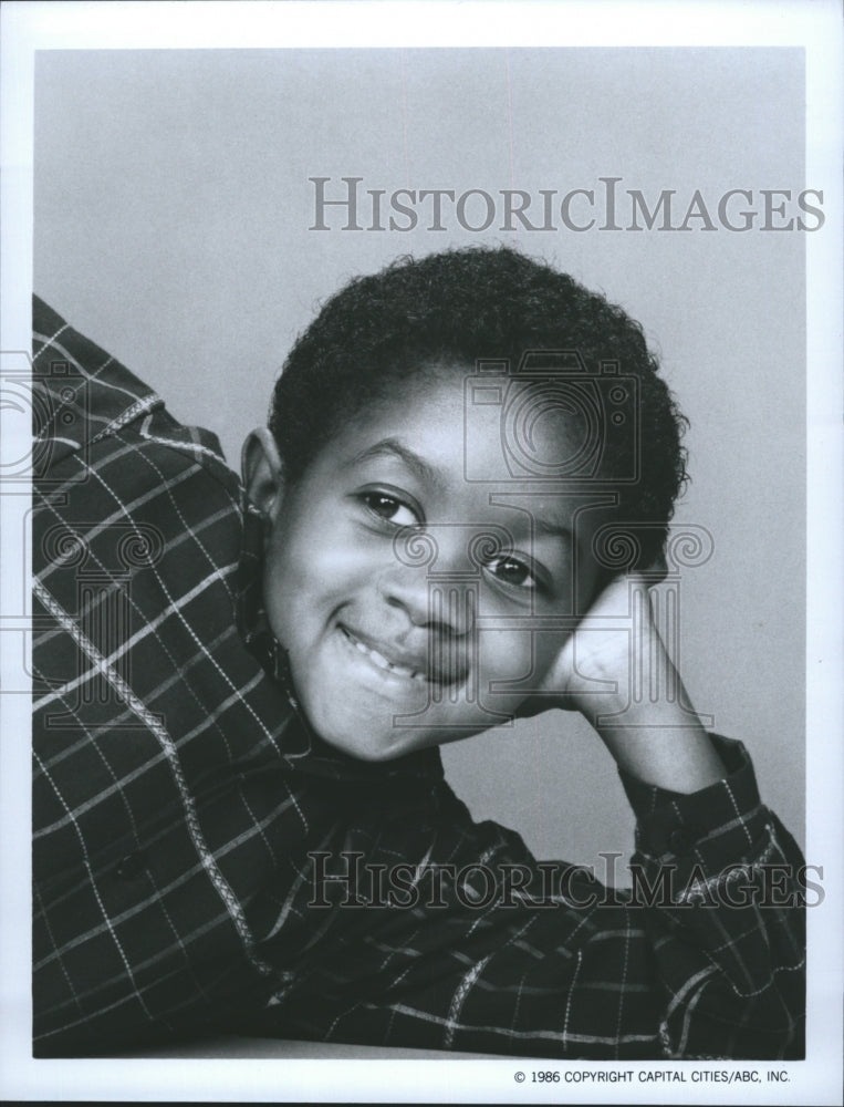 1986 Press Photo Emmanuel Lewis of TV series, Webster - Historic Images