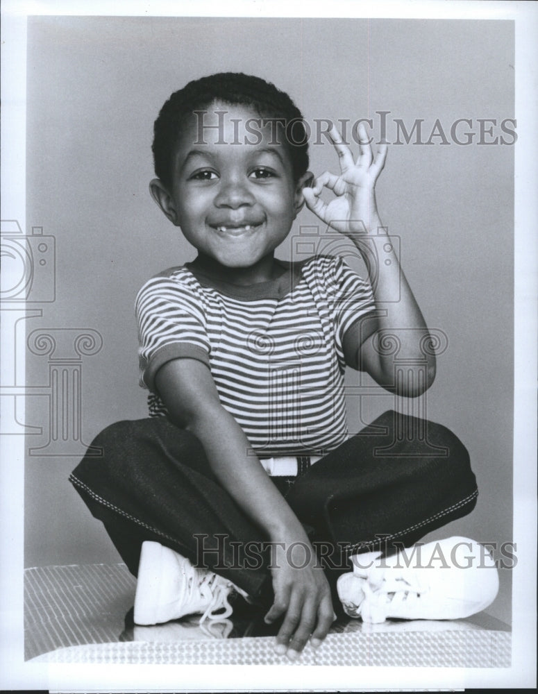 1983 Press Photo Emmanuel Lewis, American actor stars in Webster - Historic Images