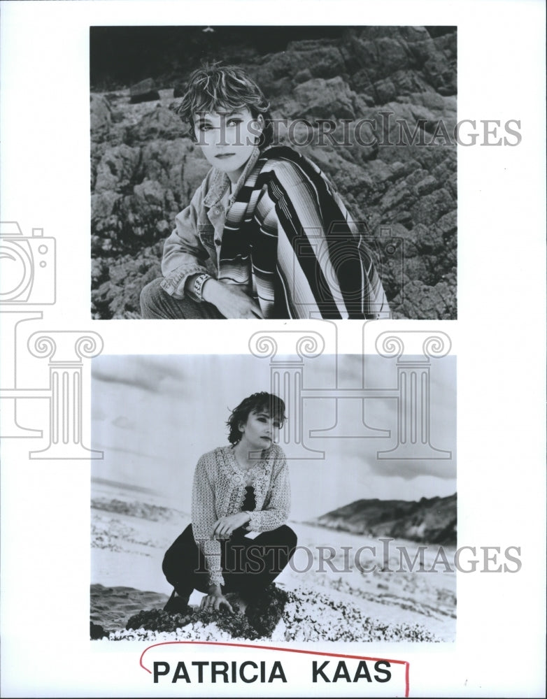 Press Photo Patricia Kass a French singer and actress. - Historic Images