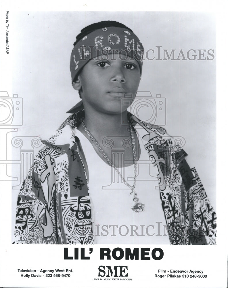 2001 Press Photo Lil&#39; Romeo - Historic Images