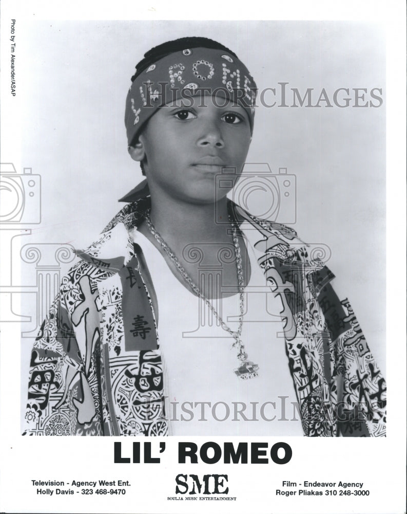 2001 Press Photo Lil' Romeo - Historic Images