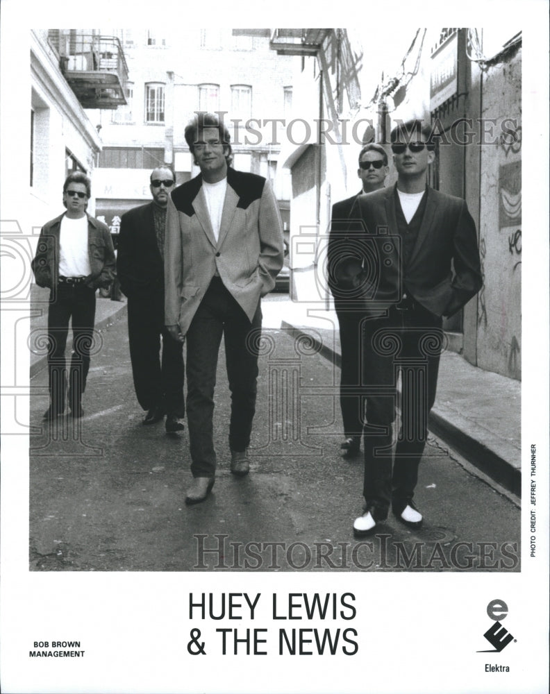Press Photo Huey Lewis & the News - Historic Images