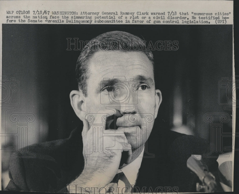 1967 Atty.General Ramsey Clark show in the picture - Historic Images