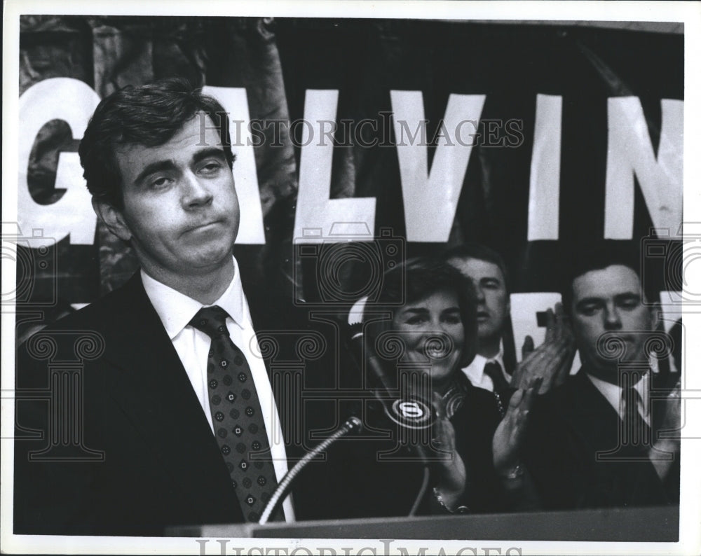 Press Photo William Galvin Concedes to Joe Malone - Historic Images