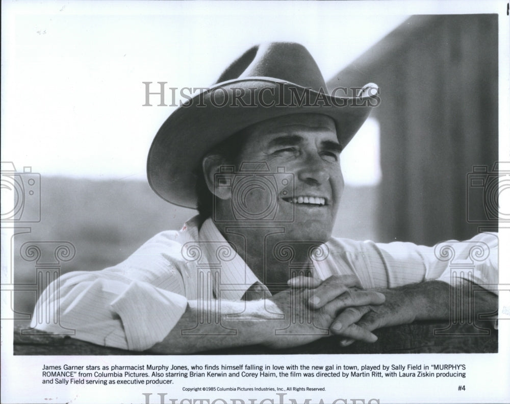 1985 Press Photo James Garner in Murphy&#39;s Romance - Historic Images