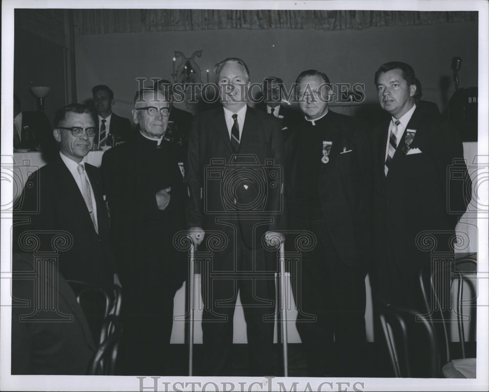 1963 Press Photo Mayor John F. Collins Opens 50th Knights of Lithuania Jubilee - Historic Images