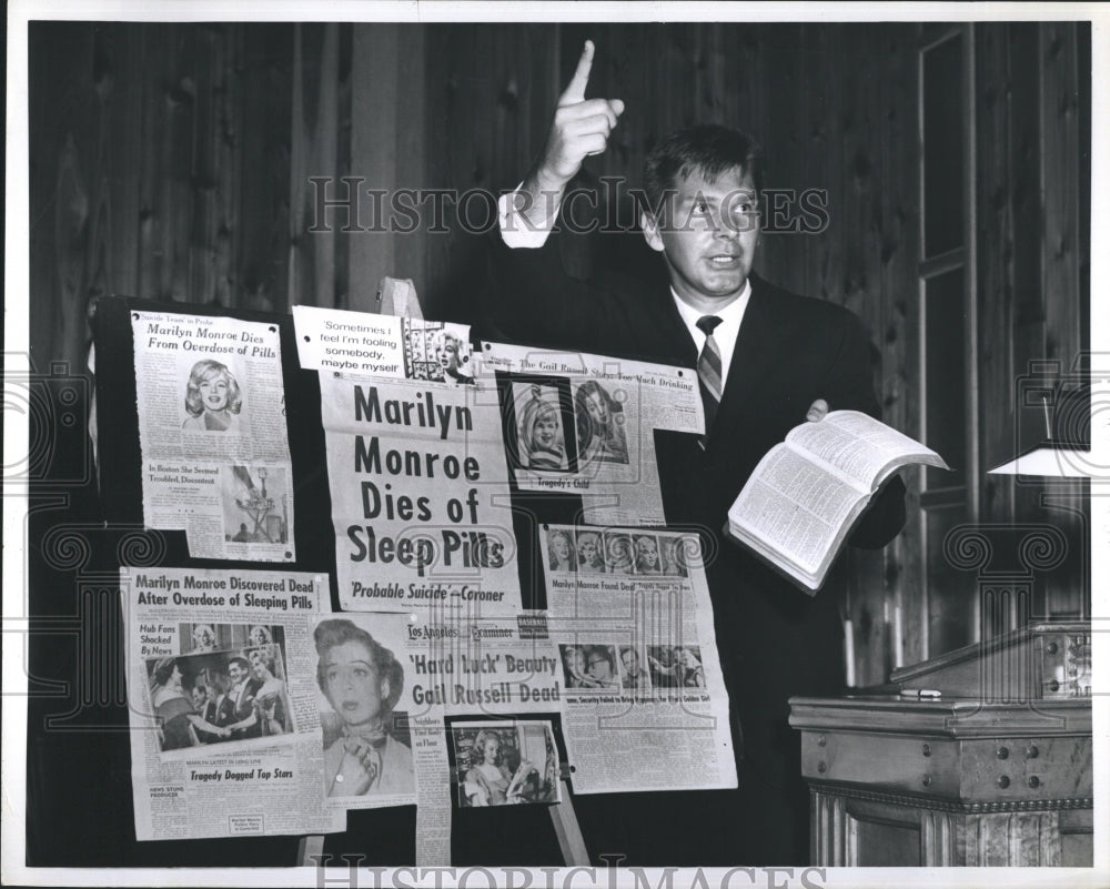 1962 Press Photo Former Actor, Gary Heiekila, Turns Evangelist - Historic Images