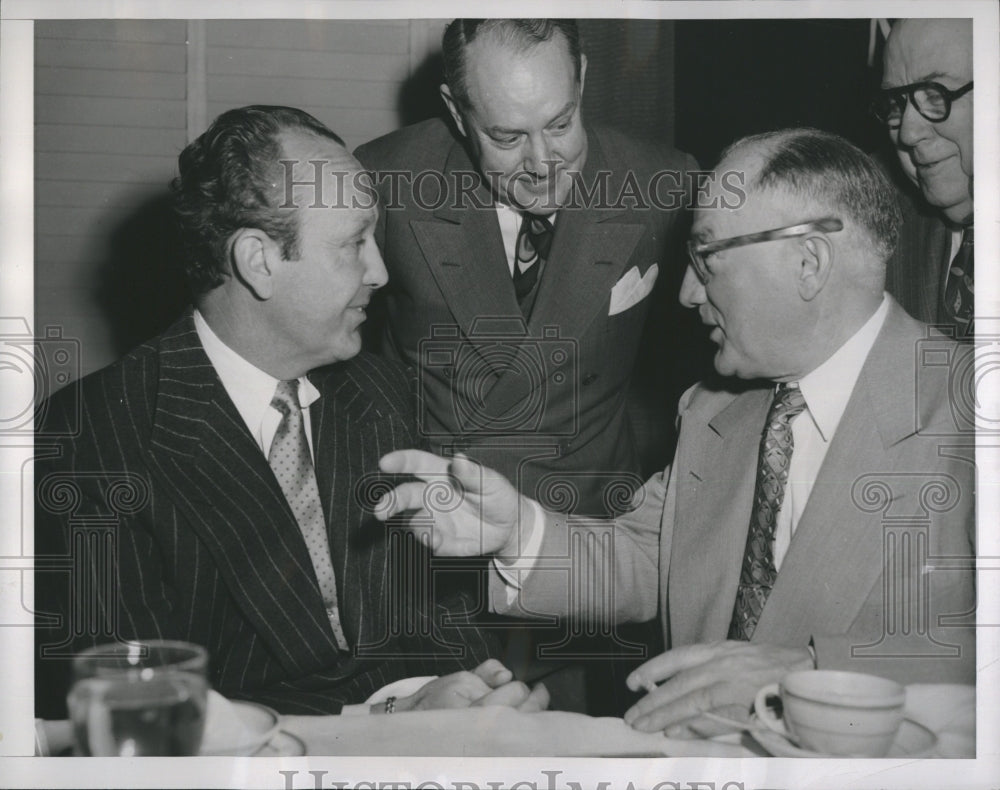 1951 Press Photo Barry Faris Claims 38th Parallel Means Nothing To UN - Historic Images