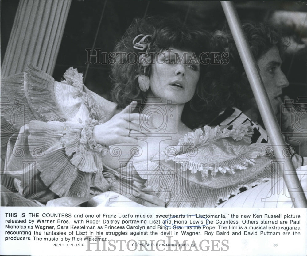 1975 Press Photo Fiona Lewis Stars In Lisztomania - Historic Images