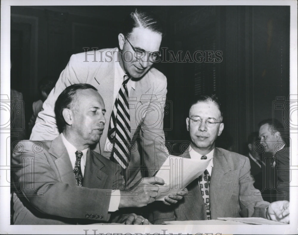 1950 Clifton Garner Chief Post Office Inspector &amp; James Bennett - Historic Images