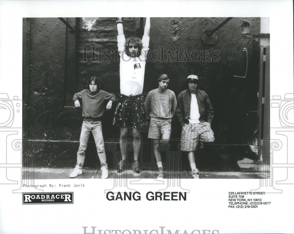 Press Photo Members Of Rock Group Gang Green - Historic Images