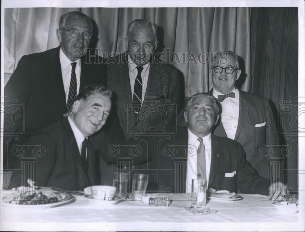 1963 Press Photo FJ Maloney,Dan L Murphy,JM Kilroy,Tom O'Hara,Cy Rosenthal.YMCU - Historic Images