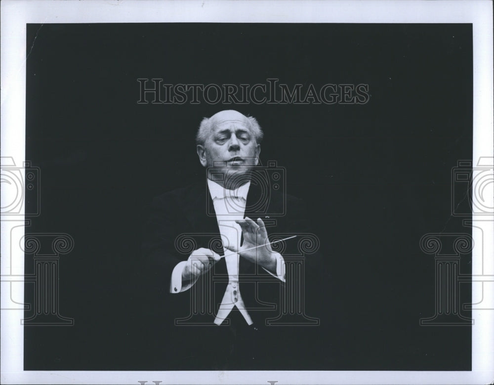 Press Photo Eugene Ormandy conducts Boston Symphony - Historic Images