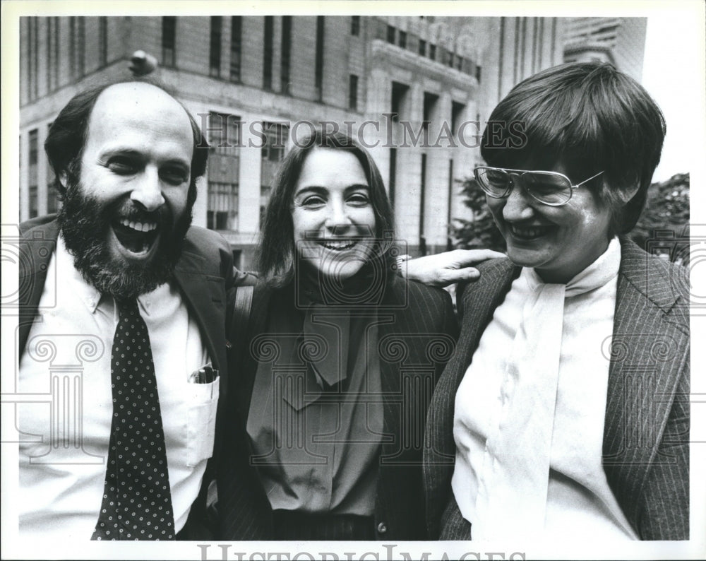 1984 Press Photo Lawyers H Silvergate,N Gertner &amp; N Mizner - Historic Images