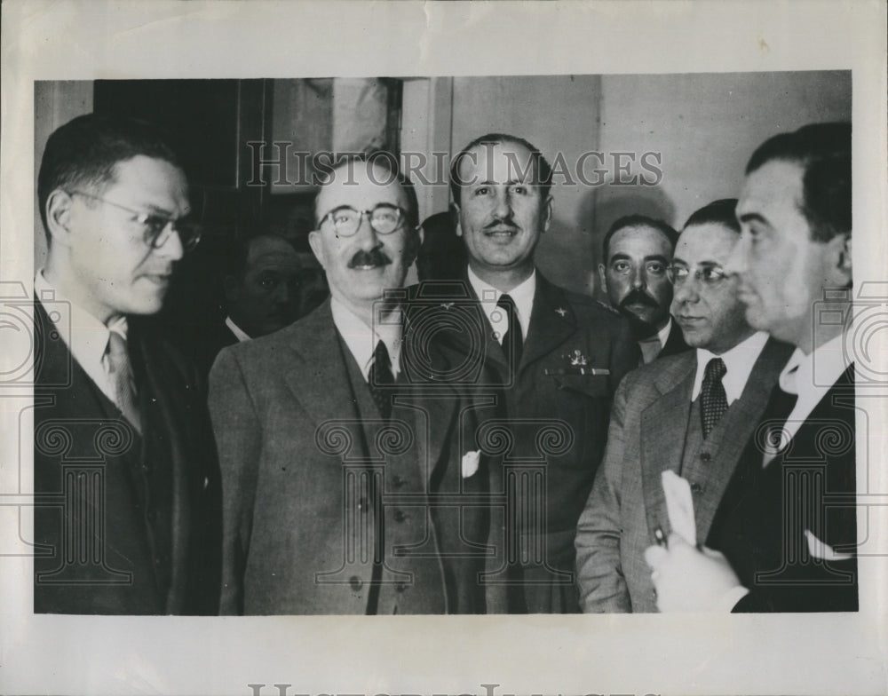 1948 Press Photo Juan Luis Bustamente Y Rivero in Buenos Aires Argentina ousted - Historic Images