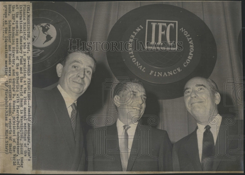 1966 Iran Finance Minister Jamshid Amouzegar IMF World Bank Meeting - Historic Images