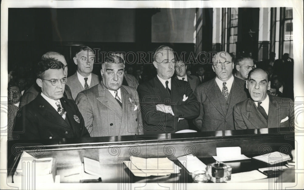 1936 Press Photo Lt Behan Arraigned on Grand Larceny - Historic Images