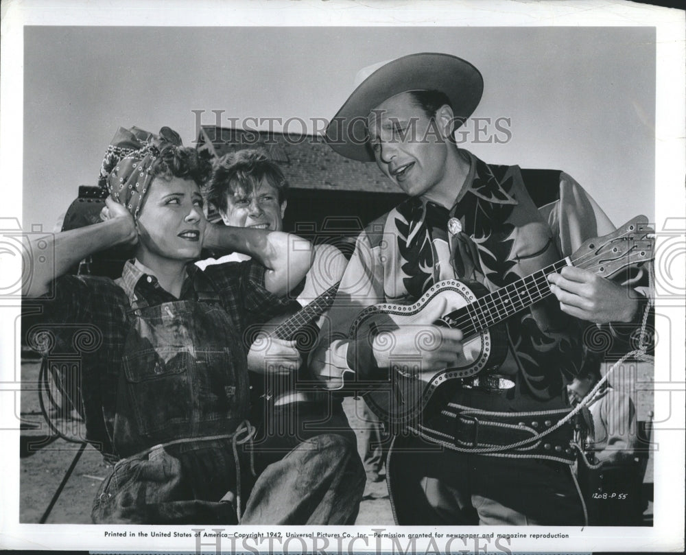 1942 Press Photo Bellamy in &quot;Lady in a Jam&quot; - Historic Images