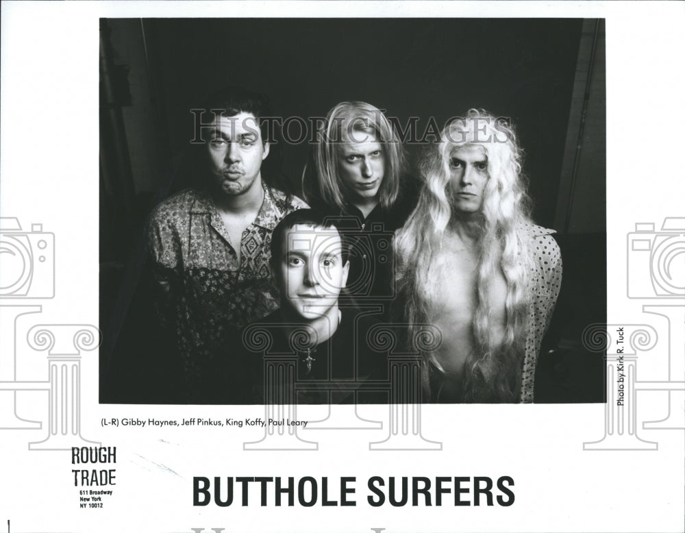 Press Photo Members Of Rock Group Butthole Surfers - Historic Images