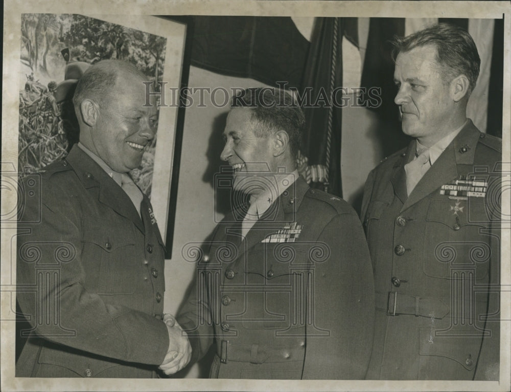 1951 Press Photo Commanding Officer in the Marines John Mc Queen - Historic Images