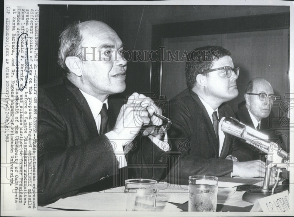 1969 Press Photo Donald Hornig, Former Science Adviser to Pres. Johnson - Historic Images