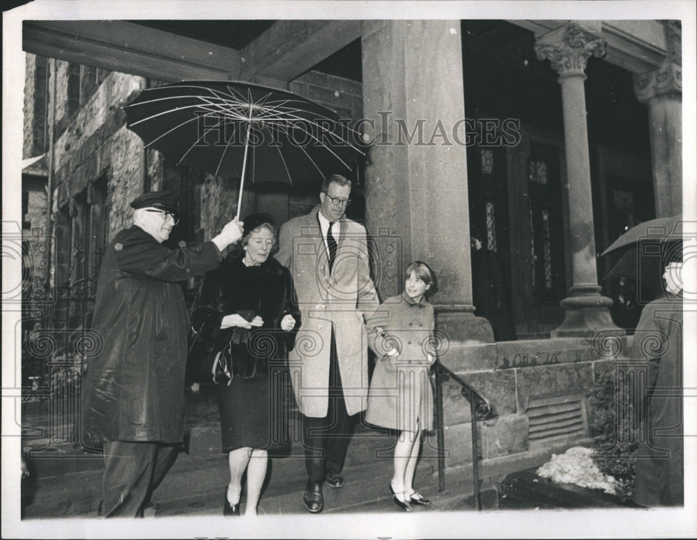 1966 Press Photo Memorial Service for Christian A Herter Jr Trinity Church Cople - Historic Images