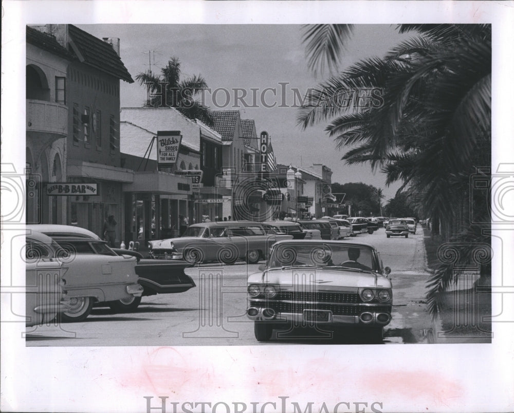 1963  Main Street in St petes Florida - Historic Images