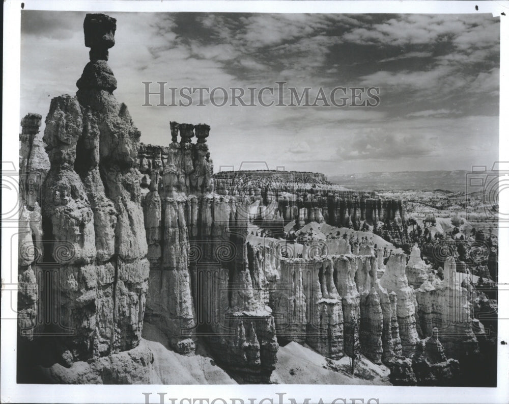 1987 Press Photo Bryce canyon Natl Park in Utah - Historic Images