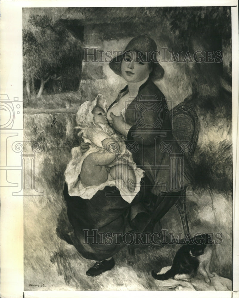 1993 Press Photo Oil Painting by Pierre Auguste Renoir. - Historic Images