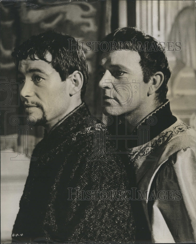 1964 Press Photo Peter O&#39;Toole and Richard Burton in &quot;Becket&quot; - Historic Images