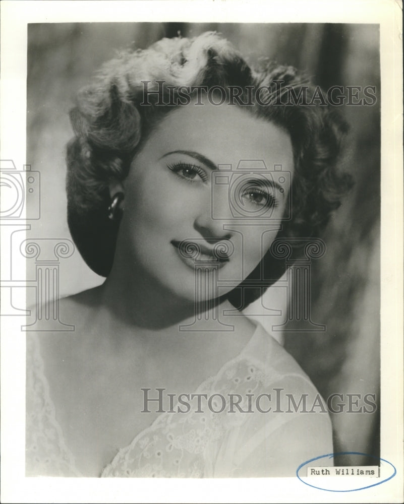 1963 Press Photo Singer, Ruth Williams - Historic Images