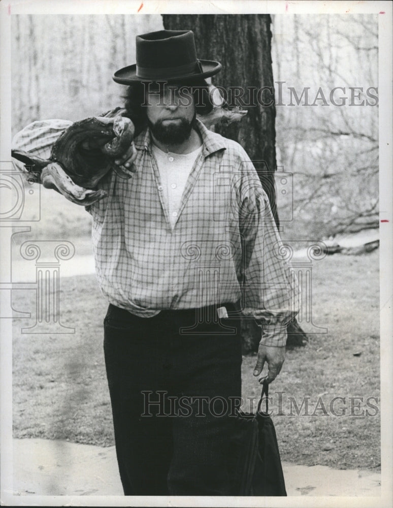 1976 Press Photo Walt Whitman plays Rip Torn in Song of Myself - Historic Images