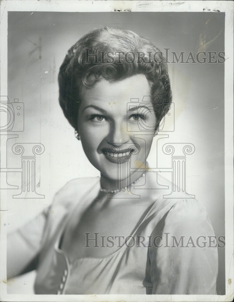 1956 Press Photo Jo Stafford, Actress - Historic Images