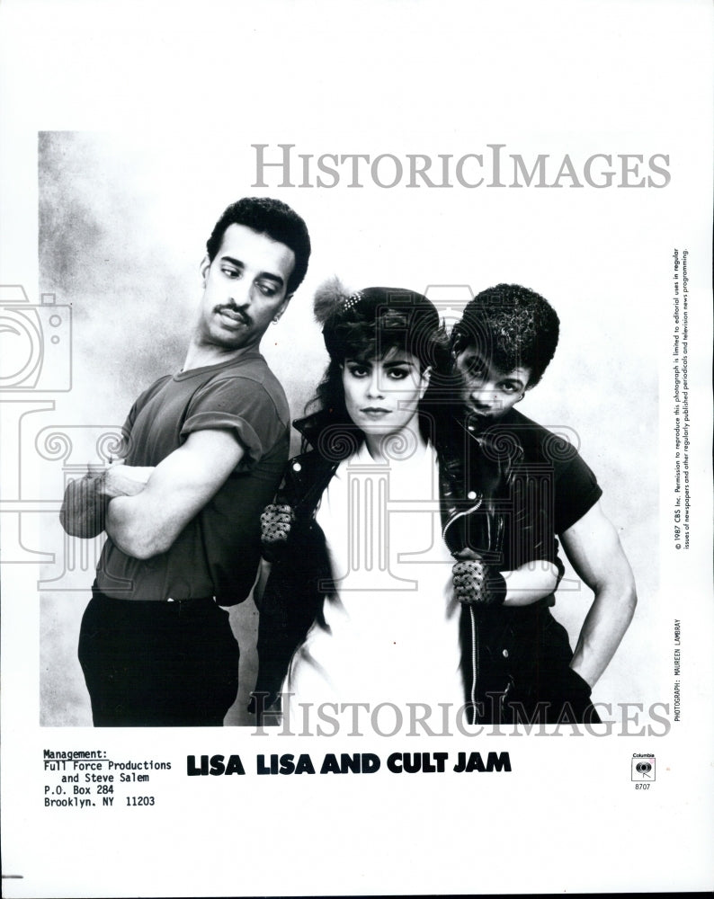 1991 Press Photo Members Of Music Geoup Lisa Lisa And Cult Jam - Historic Images