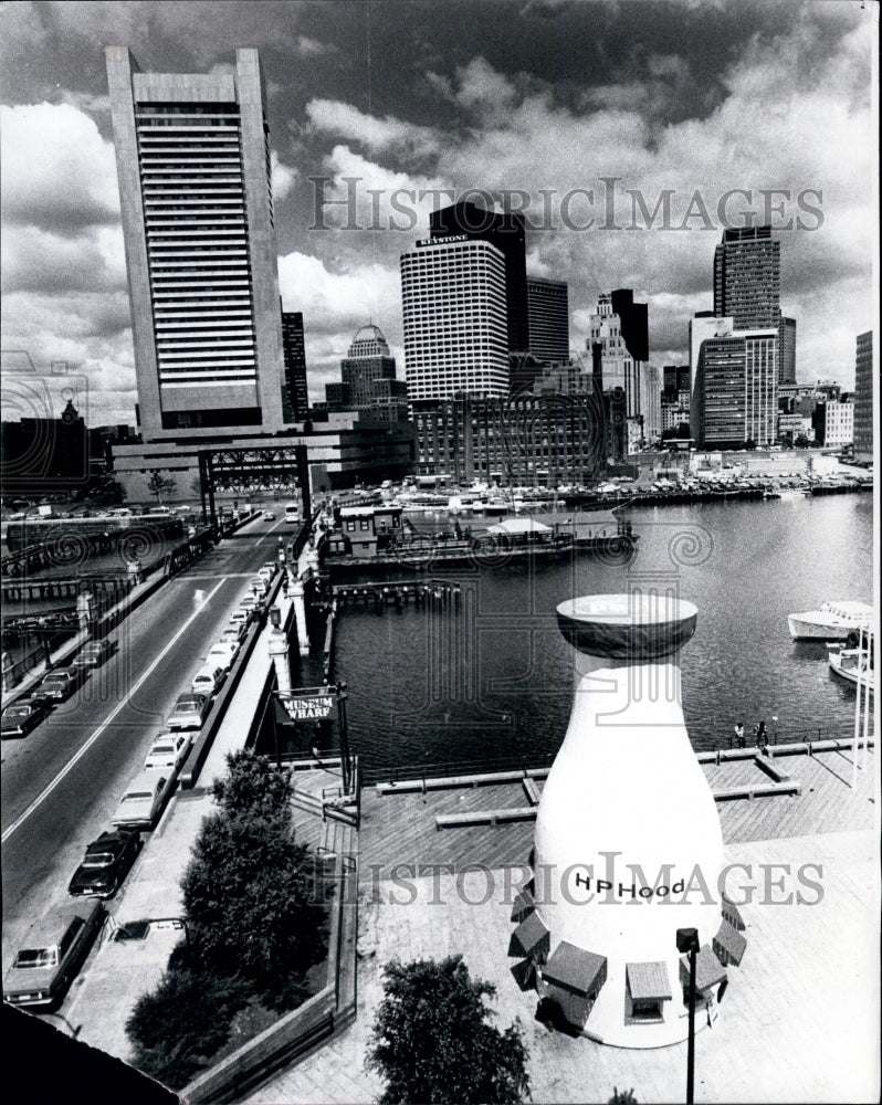 Press Photo Boston Sky Line - Historic Images