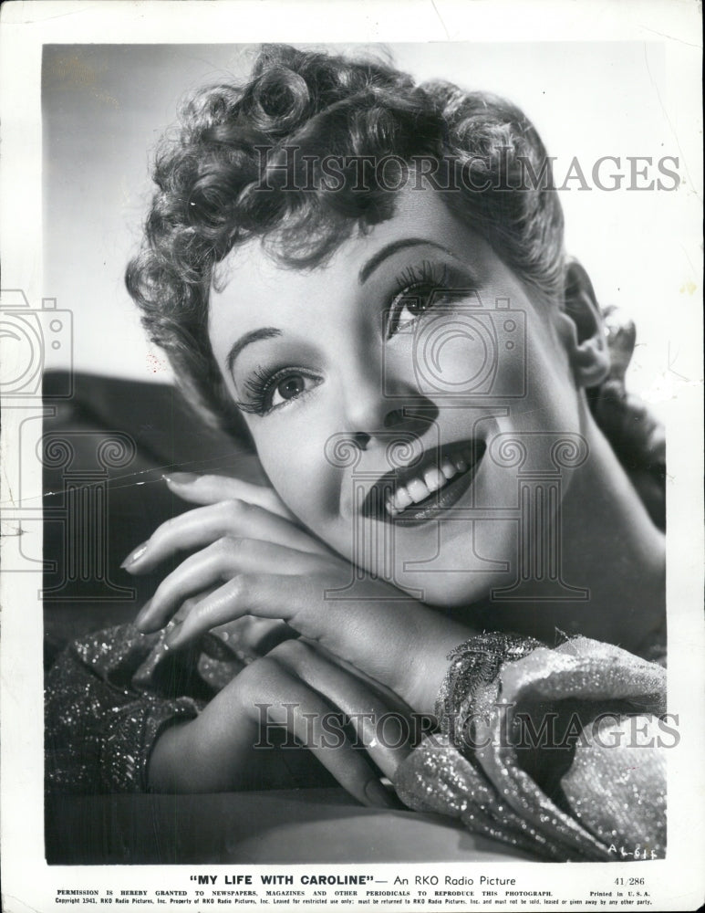 1941 Press Photo Anna Lee in &quot;My Life With Caroline&quot; - Historic Images