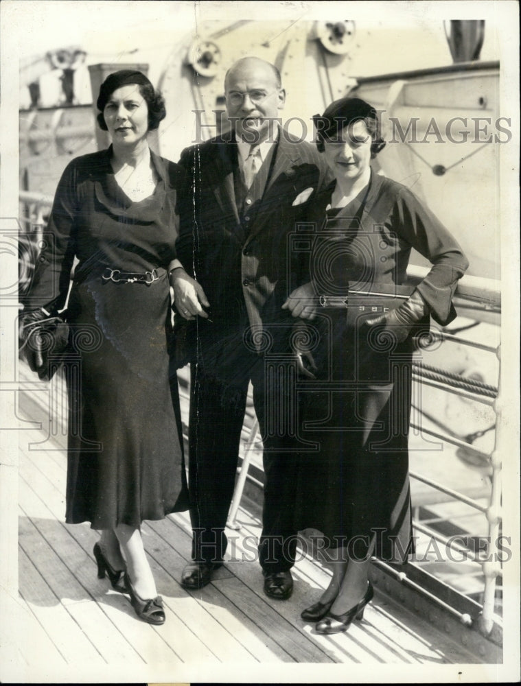 1932 Press Photo Mrs. Louis Rosensteel, Rep. and Mrs. Emanuel Celler of New York - Historic Images