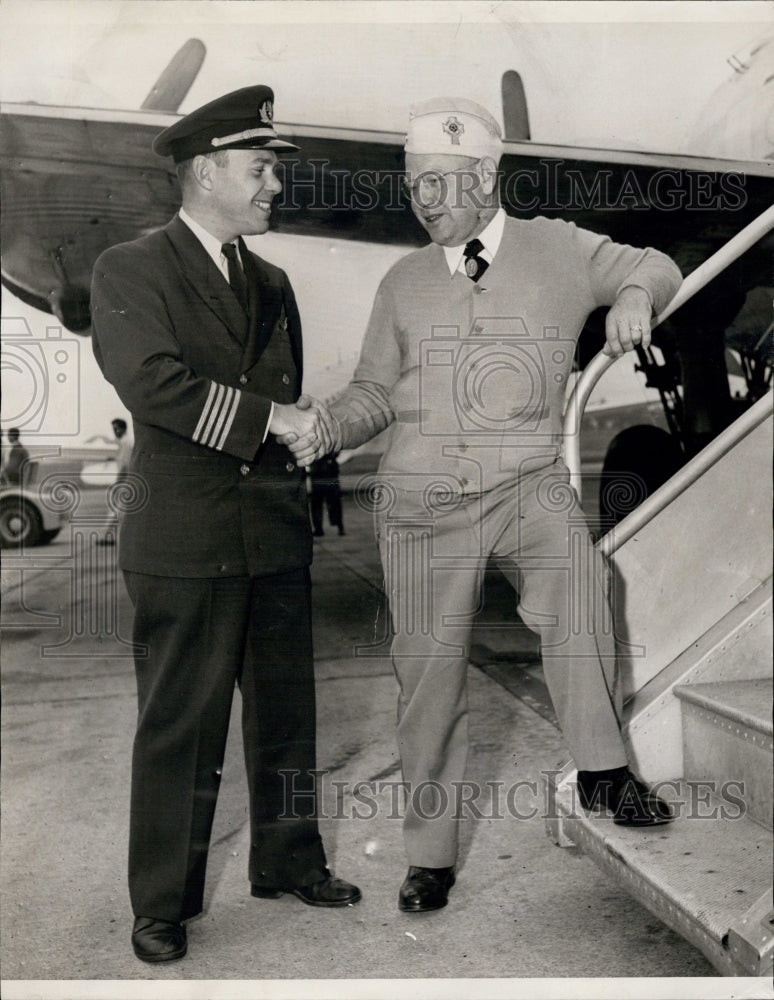 1947 Press Photo CXaptain Herman Billings & Max Sorenson - Historic Images