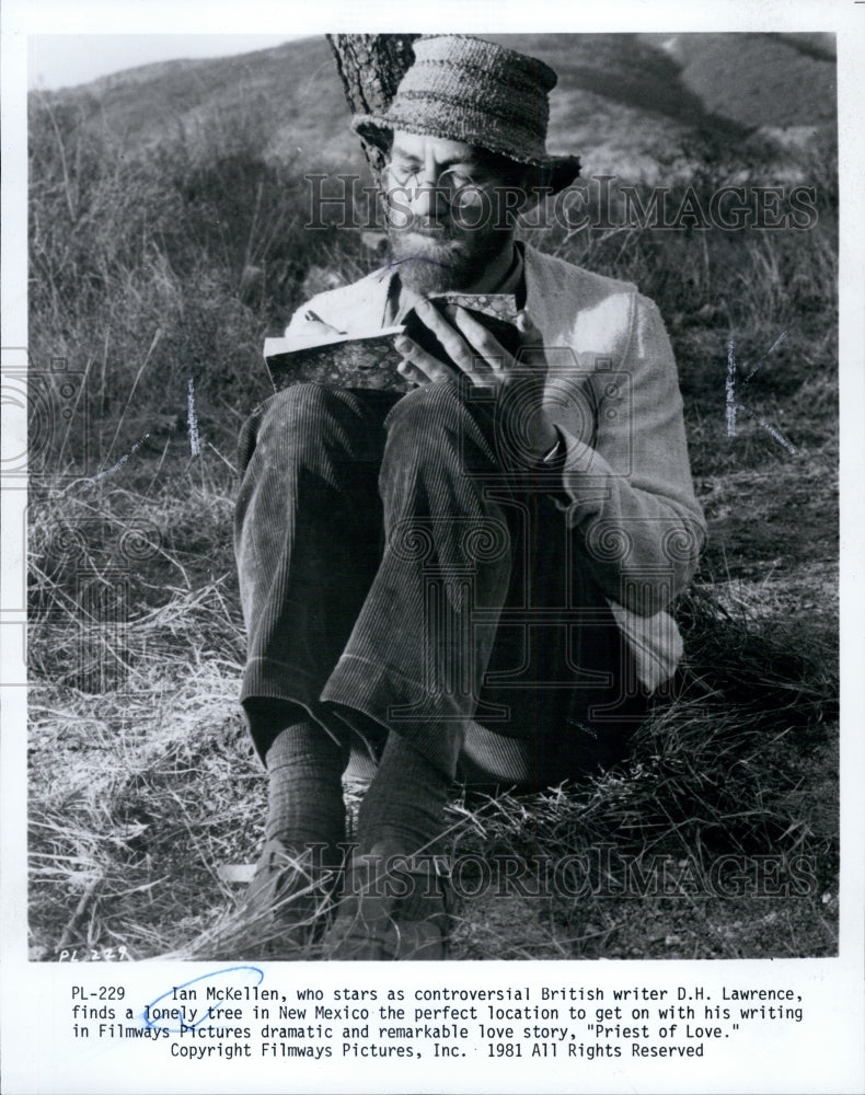 1981 Press Photo Ian McKellen Stars In Priest Of Love - Historic Images
