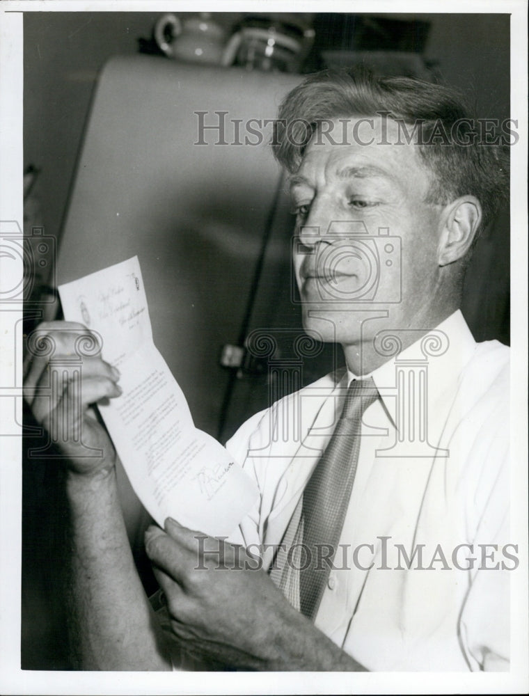 1955 Press Photo September Police man of the Month Joseph Roy - Historic Images