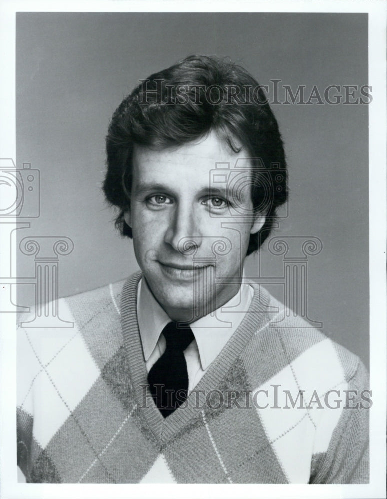 1983 Press Photo Richard Gilliland, American Actor star in Just Out Luck. - Historic Images