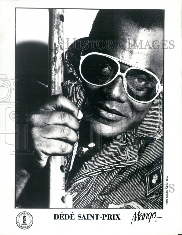 Press Photo DeDe Saint-PrixMartinican singer of traditional chouval bwa music. - Historic Images