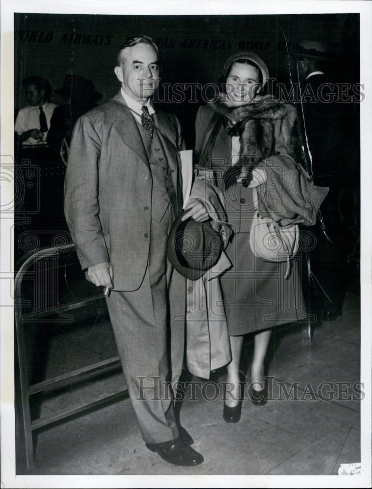 1947 Press Photo Dr Charles Mayo and his wife Alice - Historic Images