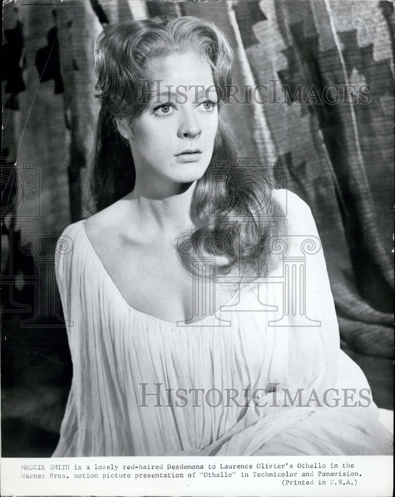 1966 Press Photo Maggie Smith in &quot;Othello&quot; - Historic Images