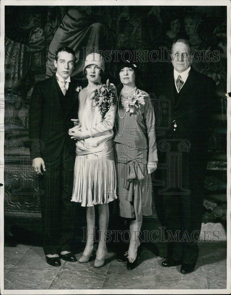 1927 Press Photo Mr & Mrs John Randolph Hearst & Mr & Mrs Wm R Hearst - Historic Images