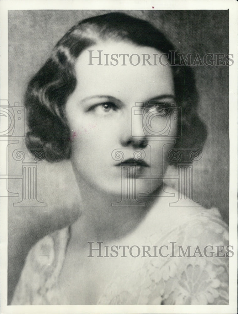 1933 Press Photo A picture of Mrs.Lorna Velie - Historic Images