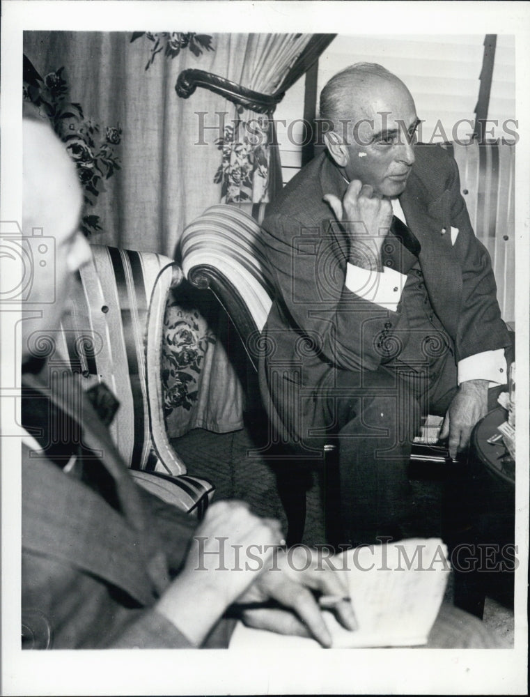 1943 Press Photo Joseph Davies, Ambassador to Belgium - Historic Images