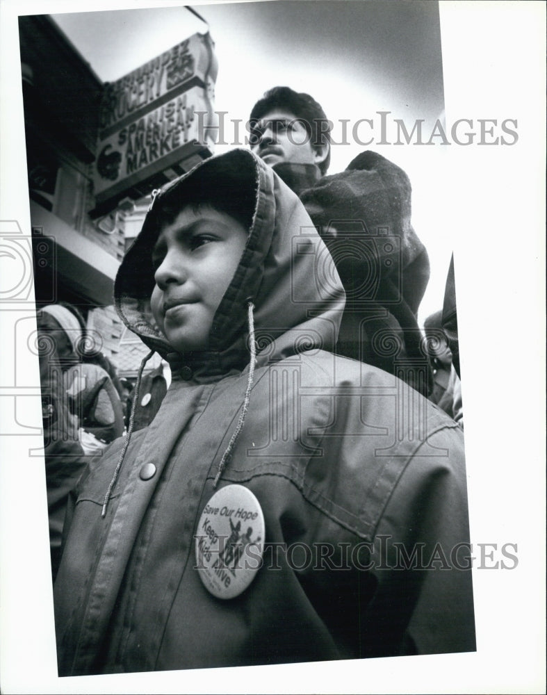 1991 Press Photo Marcio Fonseca at Junior Fernadez memorial - Historic Images